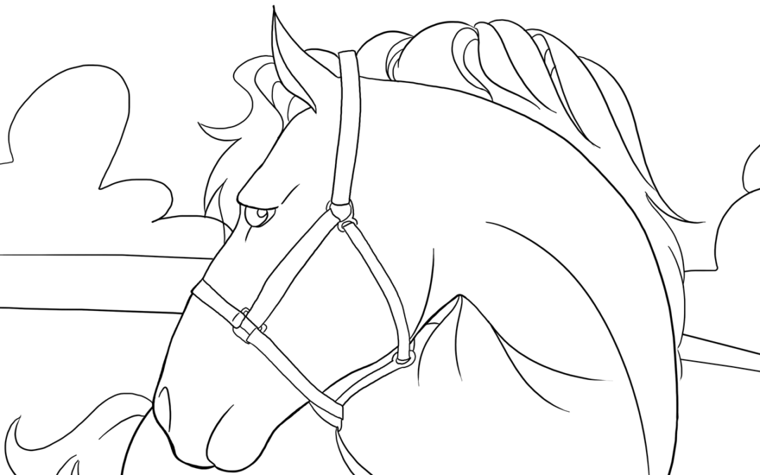 Horse – Coloring Page